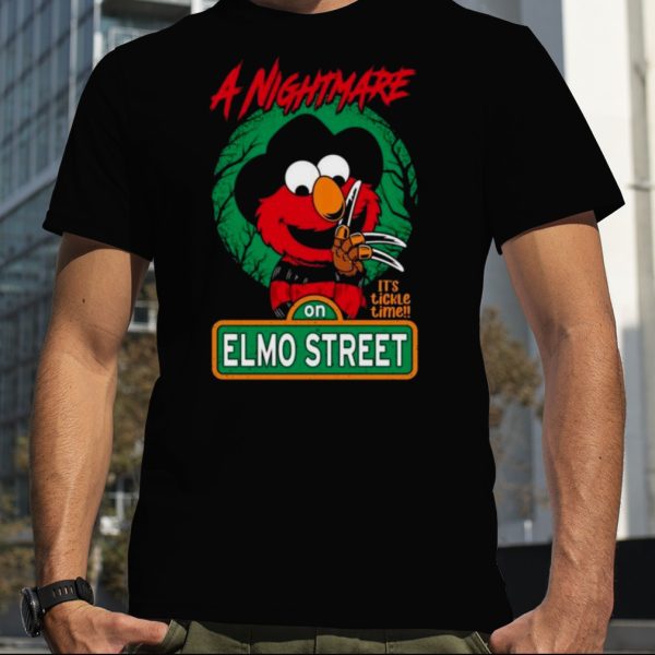 A Nightmare On Elmo Street It’s Tickle Time Halloween 2023 Shirt