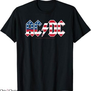 Ac Dc T-Shirt Americana Logo Tee Shirt Music