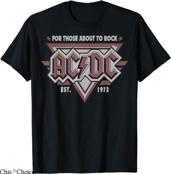 Ac Dc T-Shirt For Those About Rock T-Shirt Music