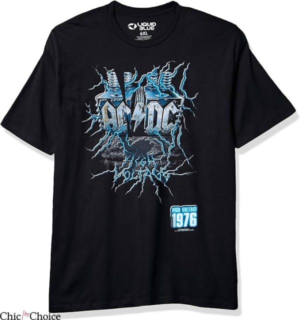 Ac Dc T-Shirt Live Wire High Voltage T-Shirt Music