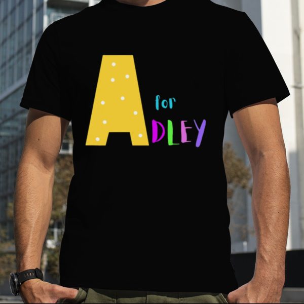 Adley A Monogram Letter A shirt