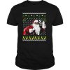 African american santa marijuana weed 420 ugly christmas shirt