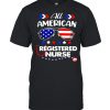 All American Registered Nurse 4th Of July Patriotic Usa Flag Nursing T-shirt