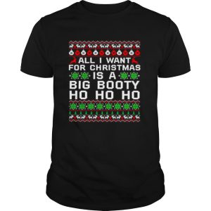 All I Want For Christmas Is A Big Booty Ho Ho Ho shirt