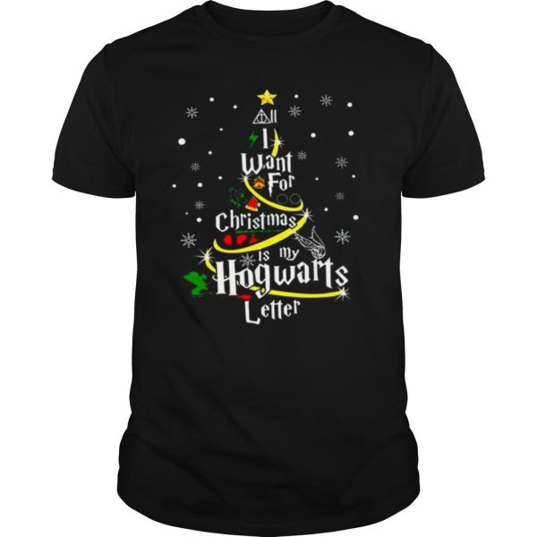 All I Want For Christmas Is My Hogwarts Letter Christmas Tree shirt