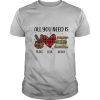 All You Need Is A Peace Love Books Merry Christmas Light shirt