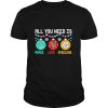 All You need is holding peace love Pittsburgh Steelers Christmas 2020 shirt