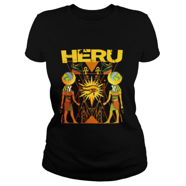 Ancient Egypt Hieroglyph Egyptian Heru Horus Gods Pyramids shirt