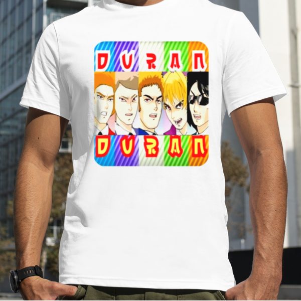 Anime Members Of Duran Duran Retro 90s Rock Band shirt