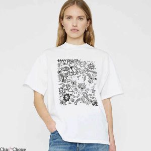 Anine Bing T-Shirt Doole Graphic Print T-Shirt Trending