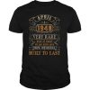 April 1948 Vintage 73rd Birthday Gifts Retro 73rd Bday T Shirt