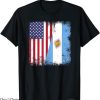 Argentina Rugby T-Shirt Half Argentinian Flag T-Shirt NFL