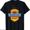 Argentina Rugby T-Shirt The Shield Tee Shirt NFL