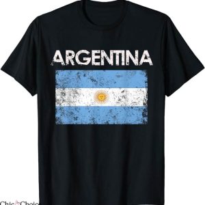 Argentina Rugby T-Shirt Vintage Argentina Flag T-Shirt NFL