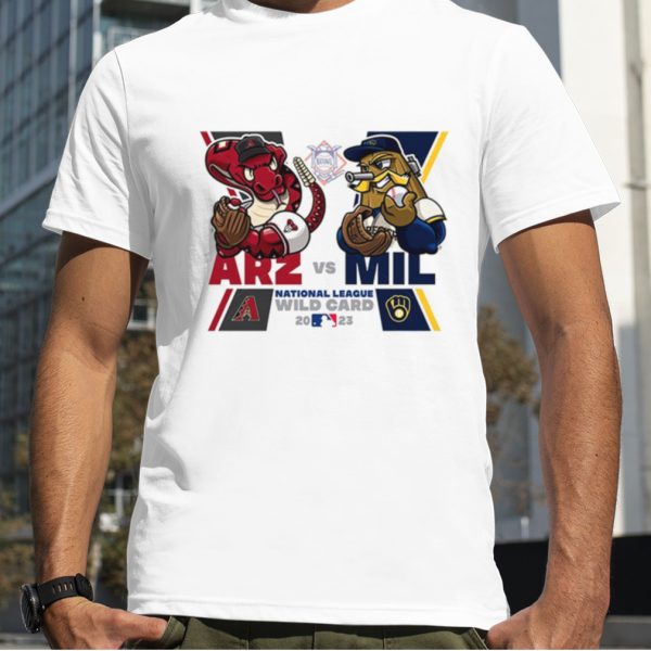 Arizona Diamondbacks vs Milwaukee Brewers Mascot National League Wild Card 2023 T Shirt