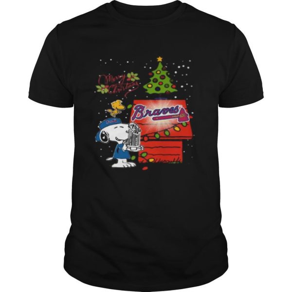 Atlanta Braves Snoopy Merry Christmas shirt