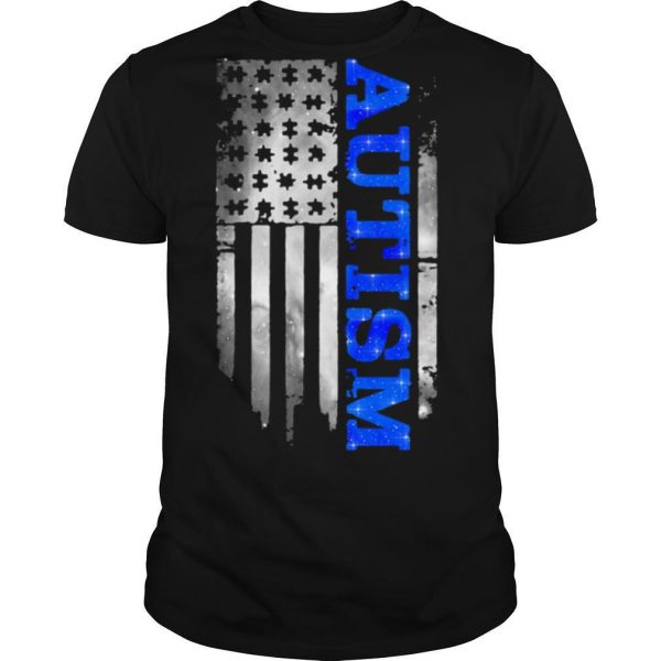 Autism Awareness American Flag Independence Day shirt