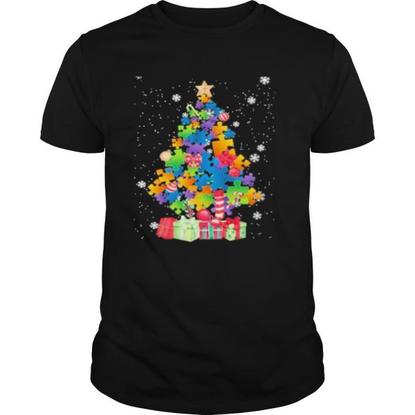 Autism Christmas Tree shirt