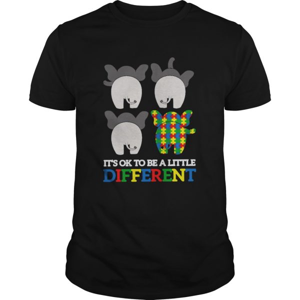 Autism Elephant Its Ok To Be A Little Different shirt