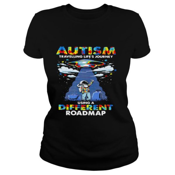 Autism Travelling Life’s Journey Using A Diferent Roamap Ufo shirt