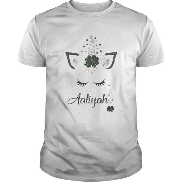 Ava St Patricks Day Personalized Glitter Aaliyah shirt