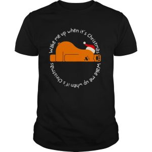 Awesome Wake Me Up When It’s Christmas Christmas Bear shirt