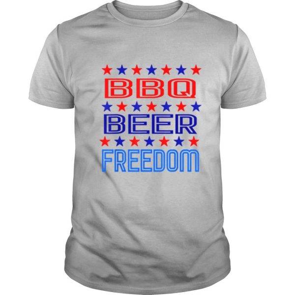 BBQ Beer Freedom USA America 2020 Proud American shirt