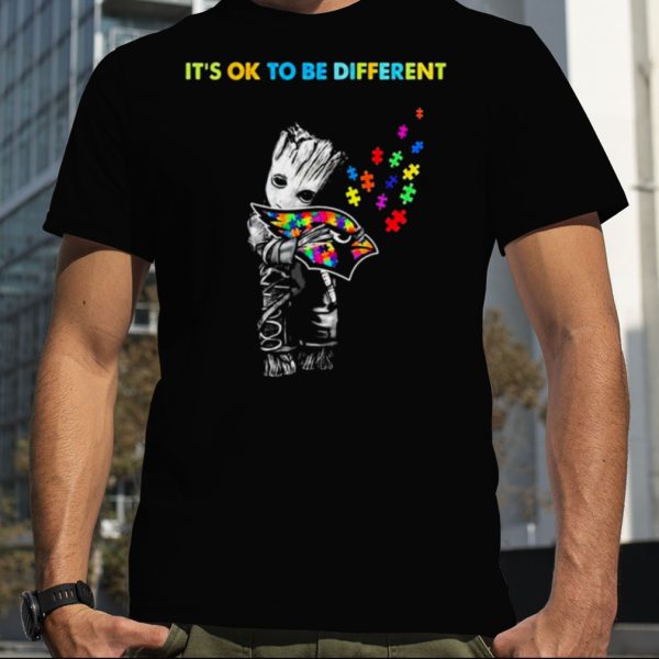 Baby Groot Hug Autism Arizona Cardinals It’s Ok To Be Different Shirt