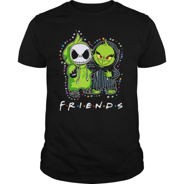 Baby Jack Skeleton And Baby Green Friends Light Christmas shirt