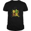 Baby Pikachu And Baby Yoda Merry Christmas Light shirt