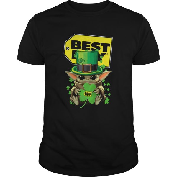 Baby Yoda Best Buy Shamrock StPatricks Day shirt