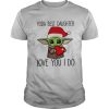 Baby Yoda Best Daughter Love You I Do Christmas shirt