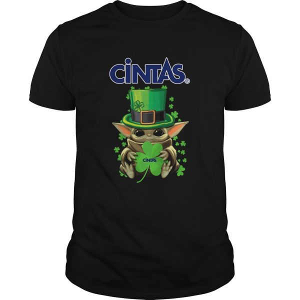 Baby Yoda Cintas Shamrock StPatricks Day shirt