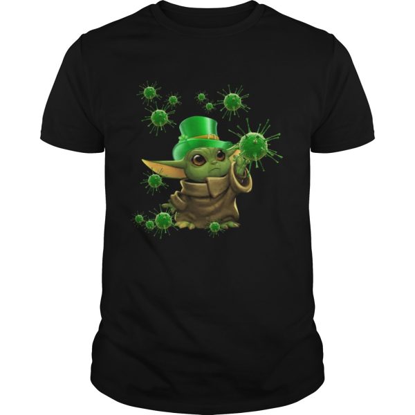 Baby Yoda Coronavirus Patricks Day shirt