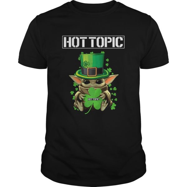 Baby Yoda Hottopic Shamrock StPatricks Day shirt