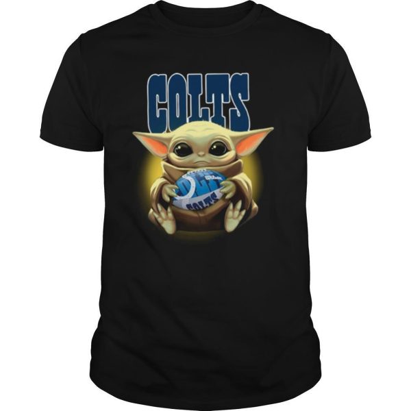 Baby Yoda Hug Rugby Indianapolis Colts shirt