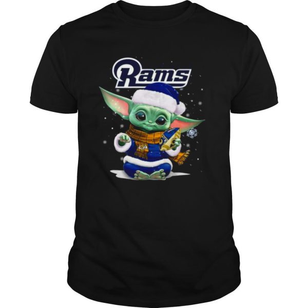 Baby Yoda Los Angeles Rams Football Christmas shirt