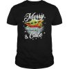 Baby Yoda Merry and Cute Christmas shirt