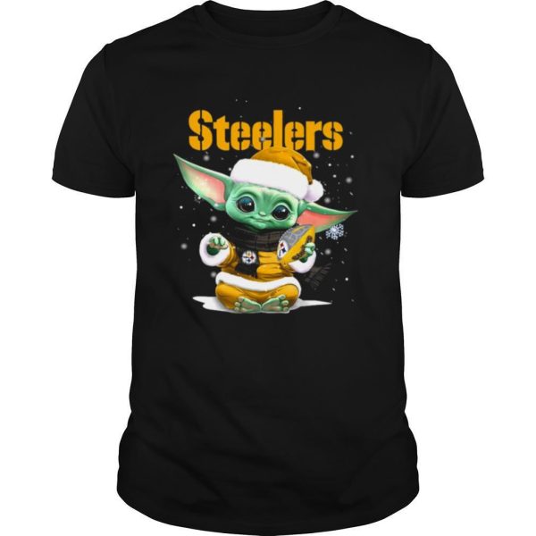 Baby Yoda Pittsburgh Steelers Football Christmas shirt