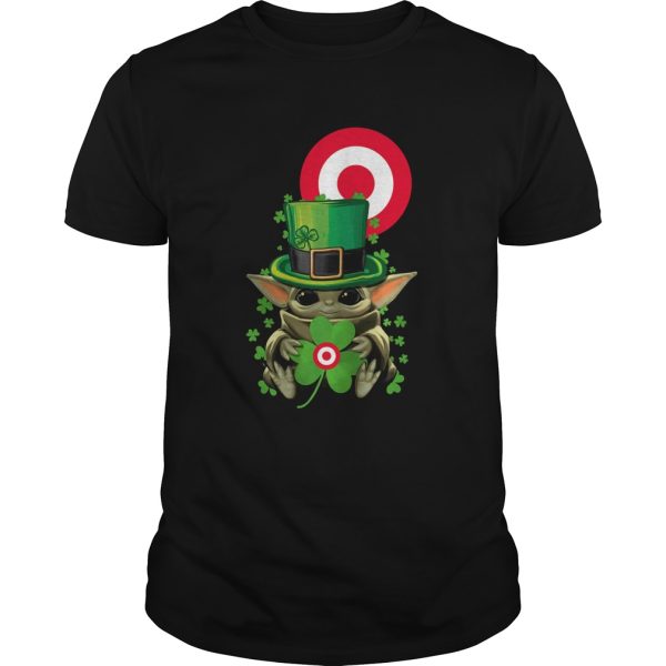 Baby Yoda Target Shamrock St Patricks Day shirt