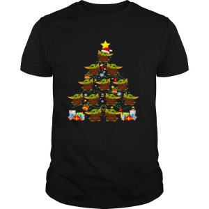 Baby Yoda Tree Merry Christmas Gift shirt