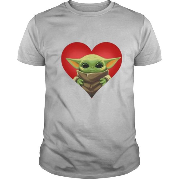 Baby yoda heart shirt