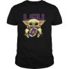 Baby yoda hug lsu tigers football shirt