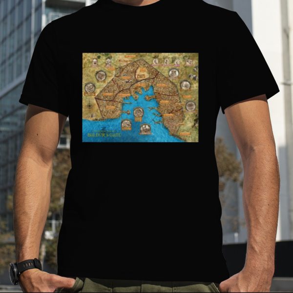 Baldur’s Gate Map shirt