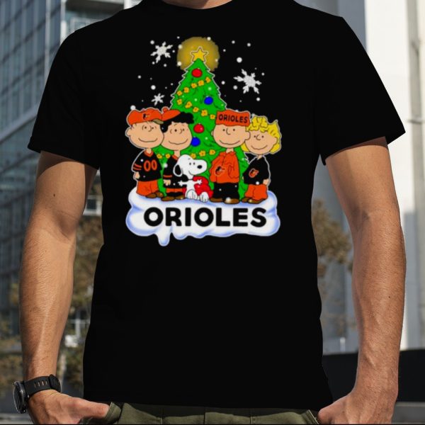 Baltimore Orioles The Peanuts Christmas Tree Sweatshirt