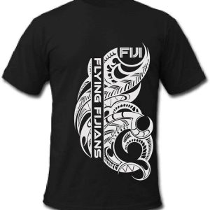 Barbarians Rugby T-Shirt Fiji Flying Fijians Tattoo Style