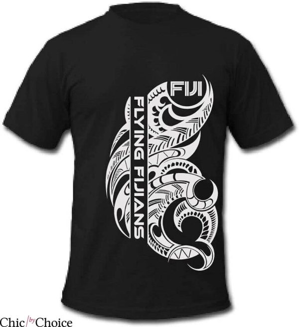 Barbarians Rugby T-Shirt Fiji Flying Fijians Tattoo Style