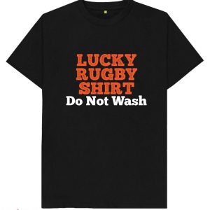 Barbarians Rugby T-Shirt Lucky Rugby Do Not Wash Football