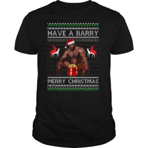 Barry Wood have a barry Ugly Merry Christmas shirt