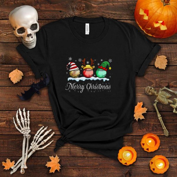 Baseball Merry Christmas Shirt